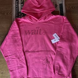 Pink Spider Wait hoodie 