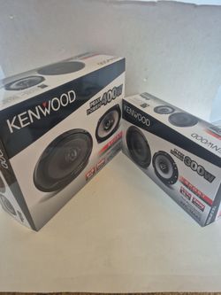 KENWOOD 1 PAIR 6.5" 2 WAY 300 WATTS & 1 PAIR 6×9 3 WAY 400 WATTS CAR SPEAKER