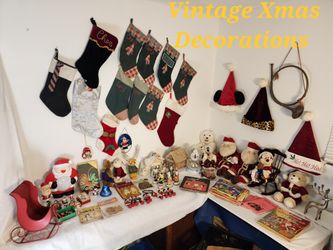Multiple Vintage Christmas Items $3 - $50 More Comunf
