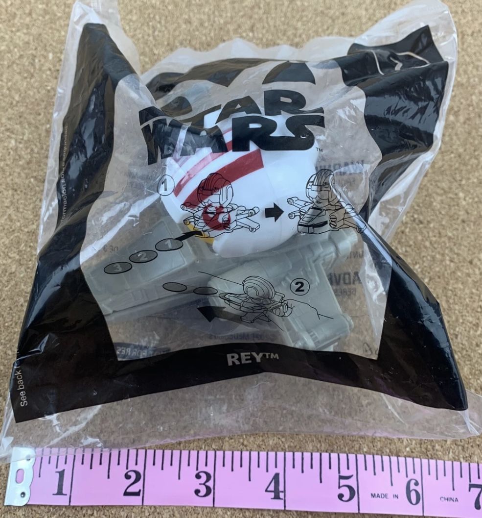 New 2021 Lucas Films Star Wars #7 Rey McDonald's Toy Sealed