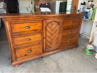 Mid century modern wooden dresser