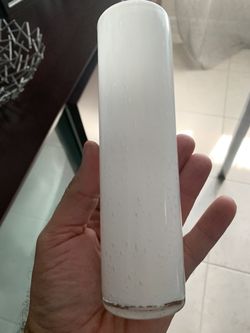 Slim glass vase from Italy