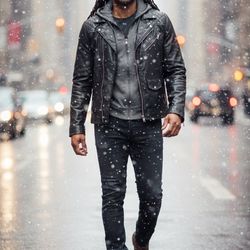 Vintage Biker Bomber