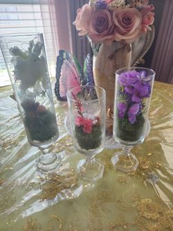 Glass Decorated Vases