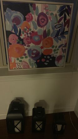 One paint 2 ft. 2ft and 3 lentern