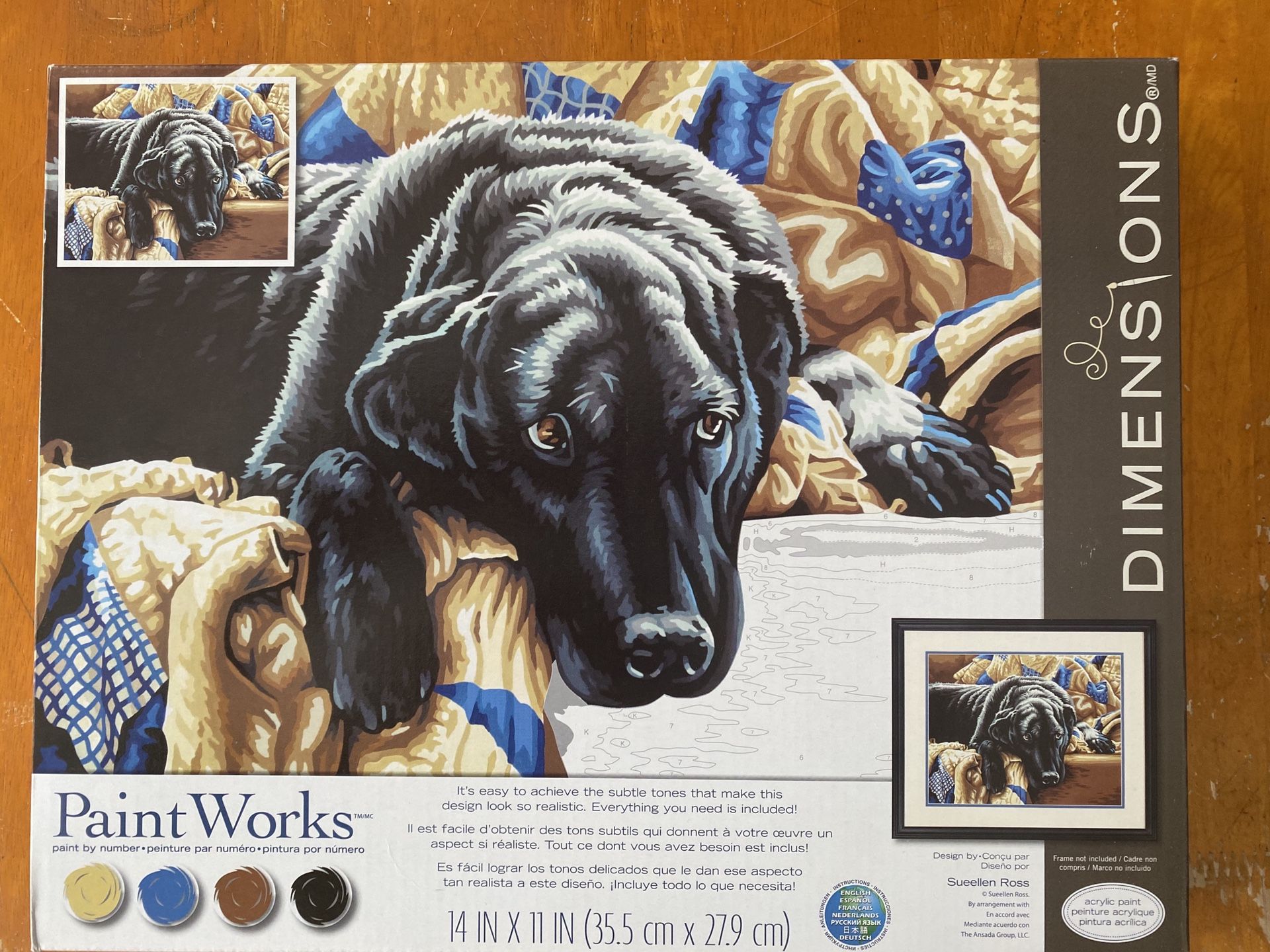 Paint Works Black Labrador paint by numbers kit BRAND NEW