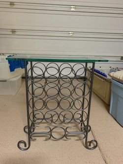 Table - with wine bottle holders