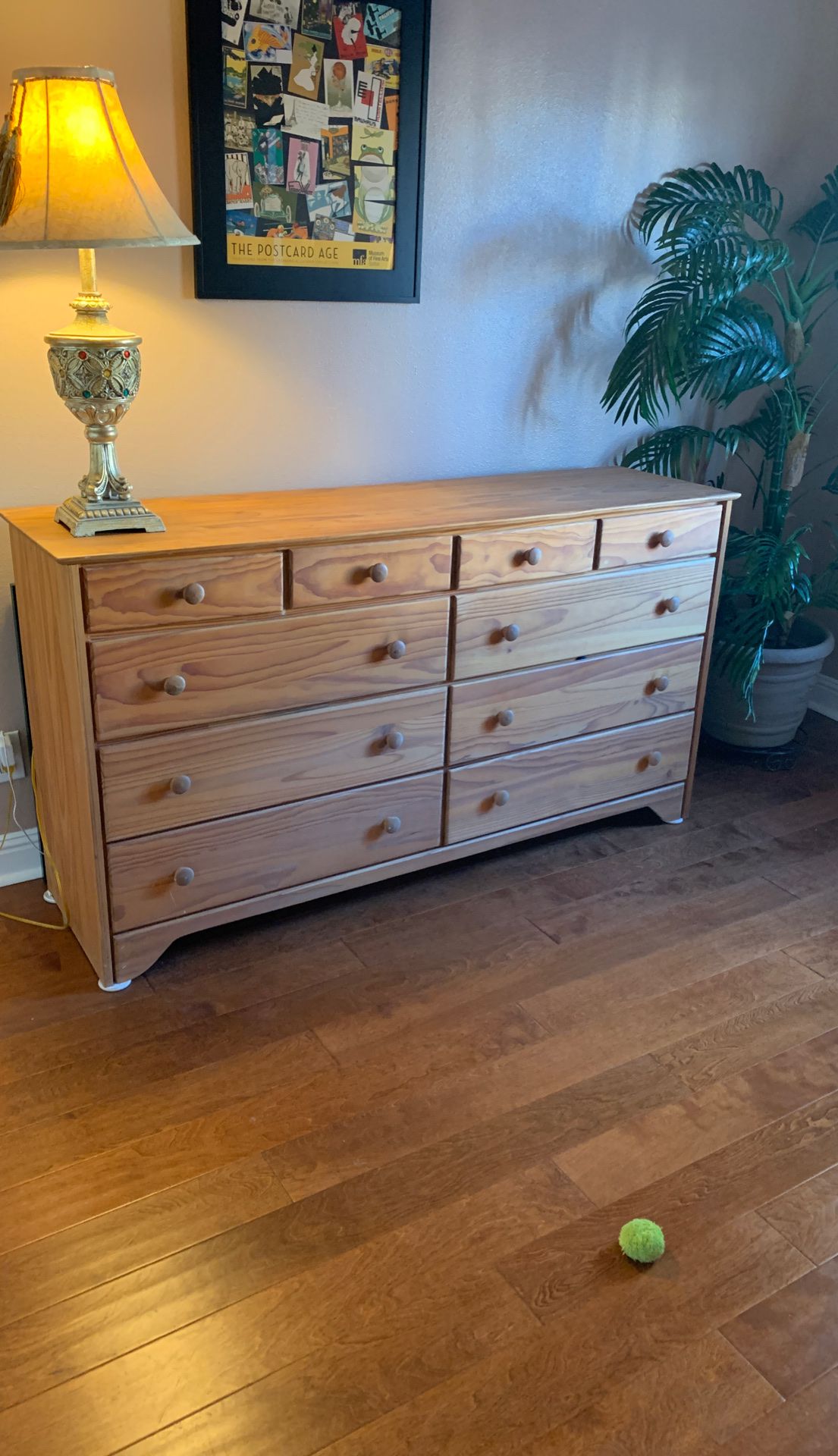 Sale pending 10 drawer solid pine wood dresser