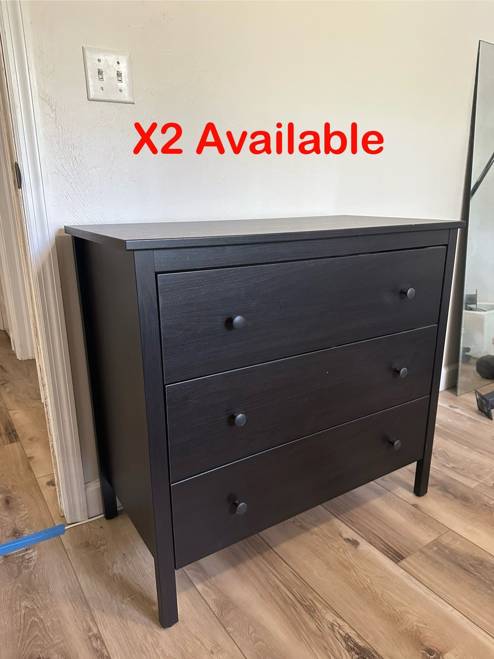 2x IKEA Dressers black “HEMNES”