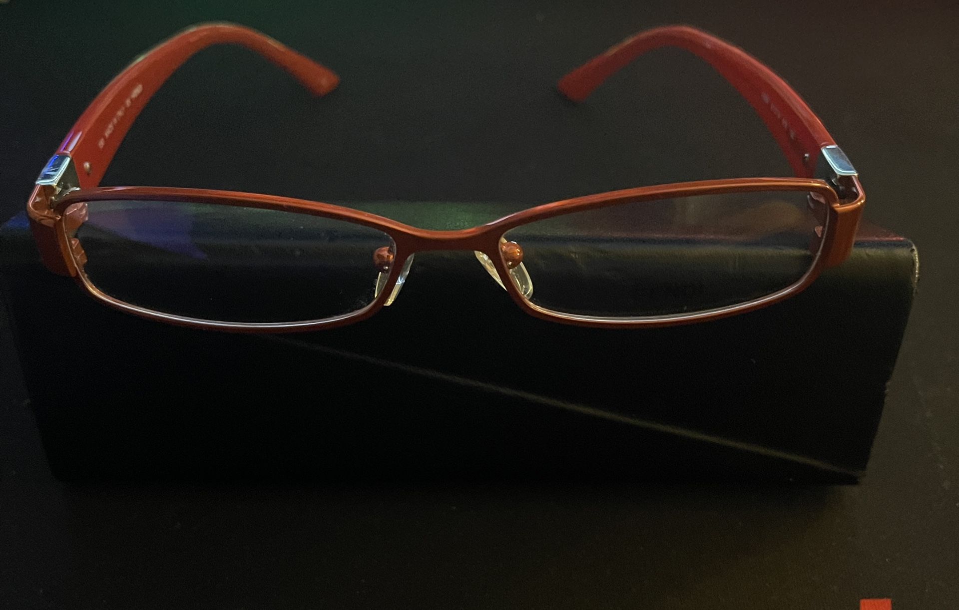 Fendi Red Skinny Lens Glasses