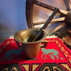 MORTERO ANTIGUO DE BRONCE 