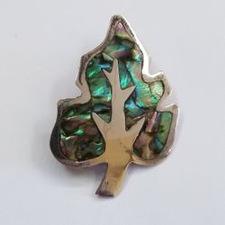 Silver and Abalone Inlay Pin