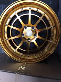 Brand new 18" wheels machine gold 5 lug