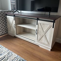 Tv Stand with Sliding Doors 