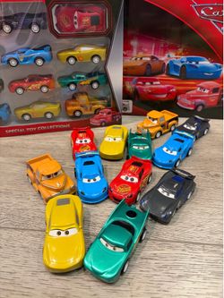 12pc Disney Cars Toy Car Collection (plastic)