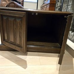 Solid wood coffee table and 2 side tables