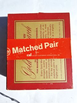 Vintage GEC / Genalex KT88 "Gold Monarch" – Made in England (1966) Ultra Rare NOS MINT Matched Pair.