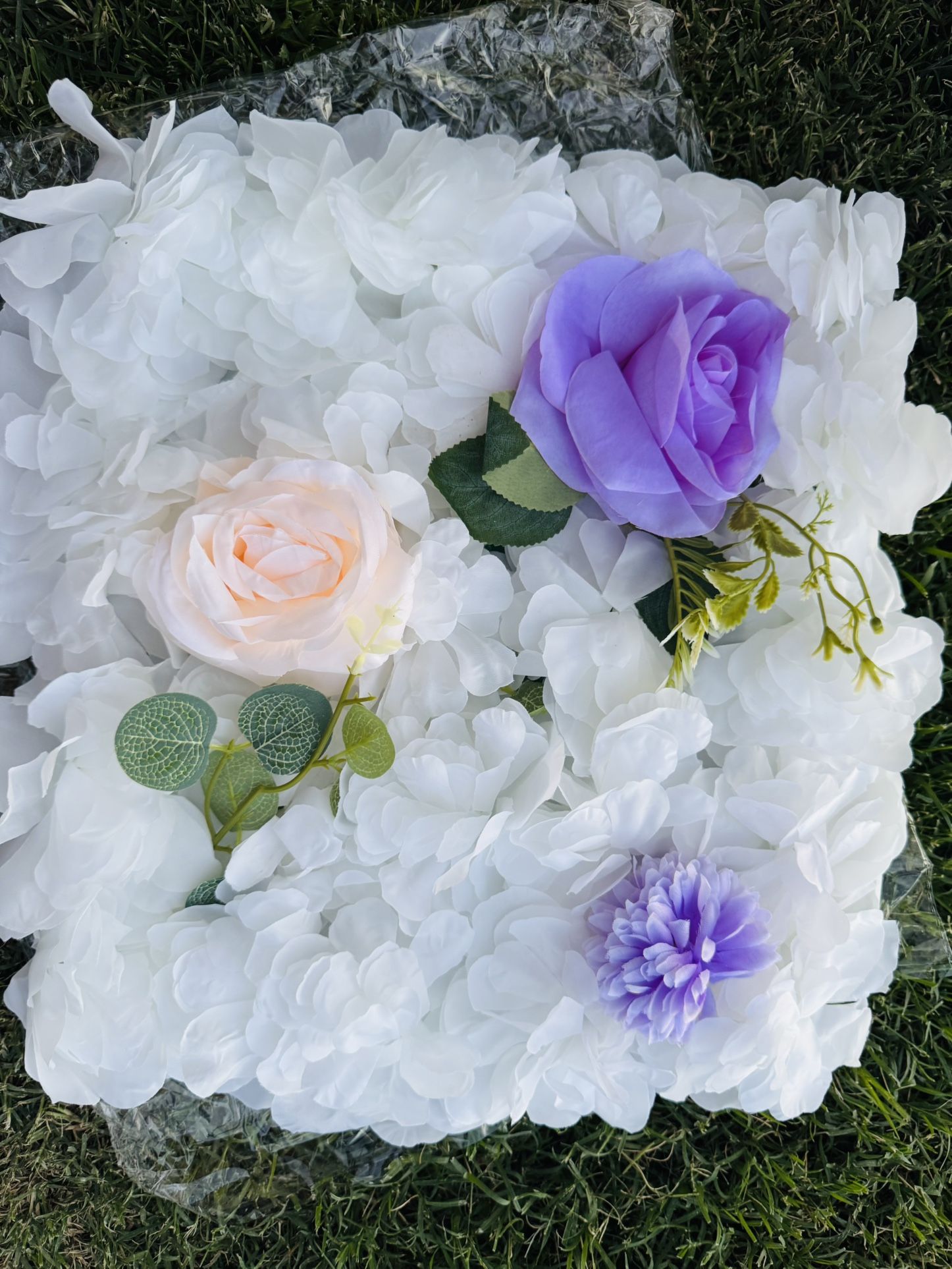 12 Pc 3D Flower Wall Decor Backdrop