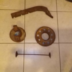 Spare Tire Clamp, Scraper w/Tip And More