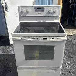 Whirlpool glass top stove
