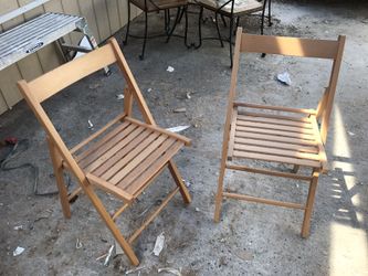 Wooden chairs. $20