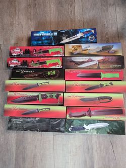 Lot of 14 Boxed Collector Knives