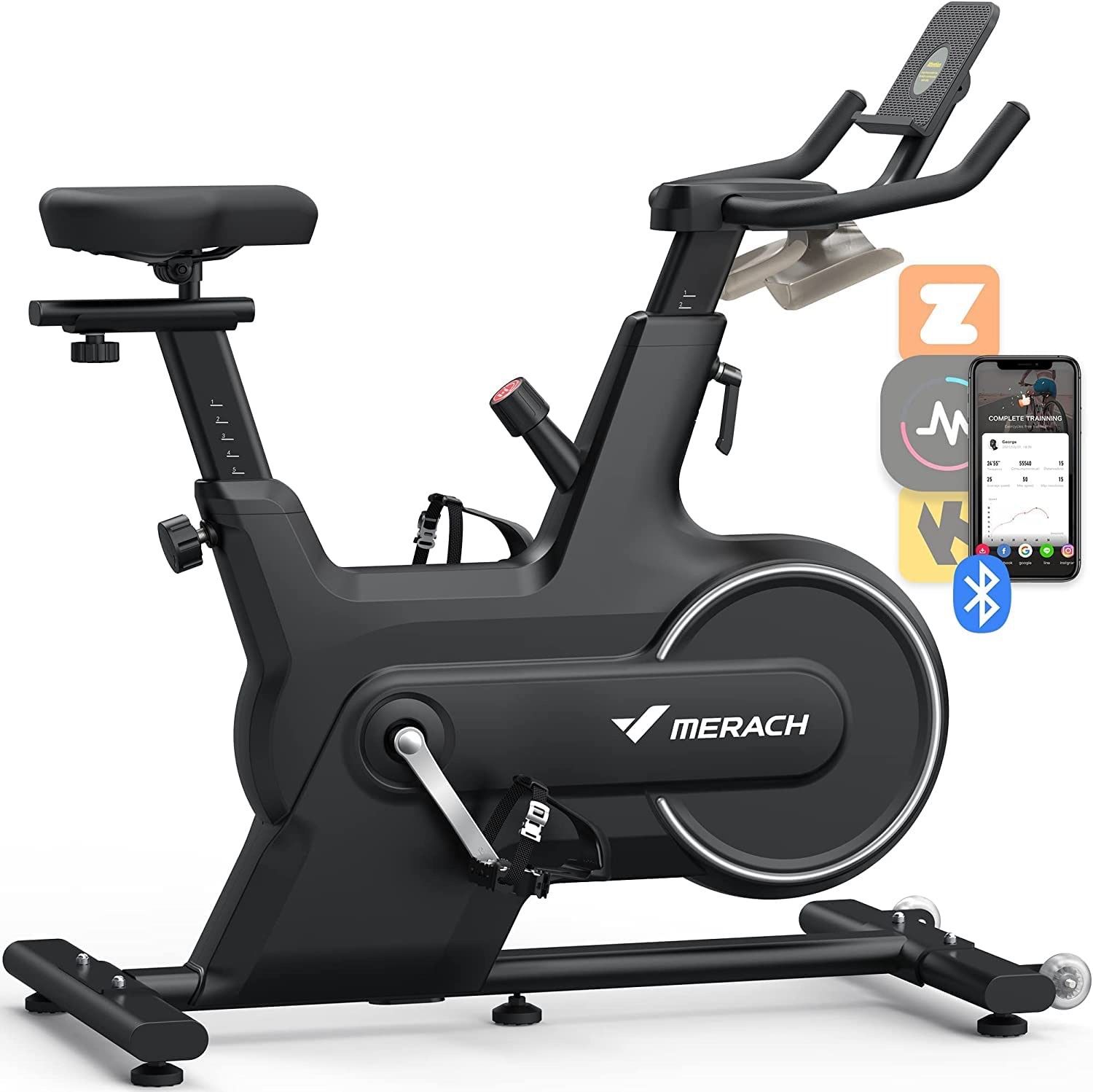 MERACH Indoor Cycling Bike, Exercise Bike for Home with Magnetic