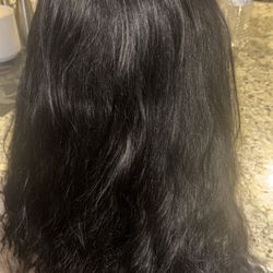 Black Human Hair Brazillian Beach Waves 24” 