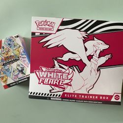 Pokémon Prismatic Evolutions Booster & Pokémon White Flare ETB 
