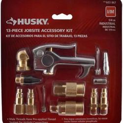 11-Piece Brass Air-Compressor Accessory Kit Husky # HDA51300AV # 603867 Missing Two 