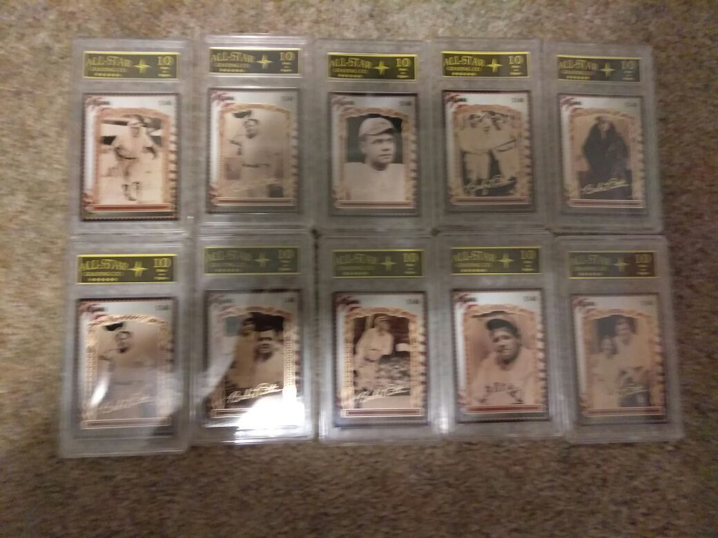 Babe Ruth 100 year-old anniversary baseball card