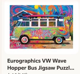 Eurographics VW Wave Hopper Bus Jigsaw Puzzle...