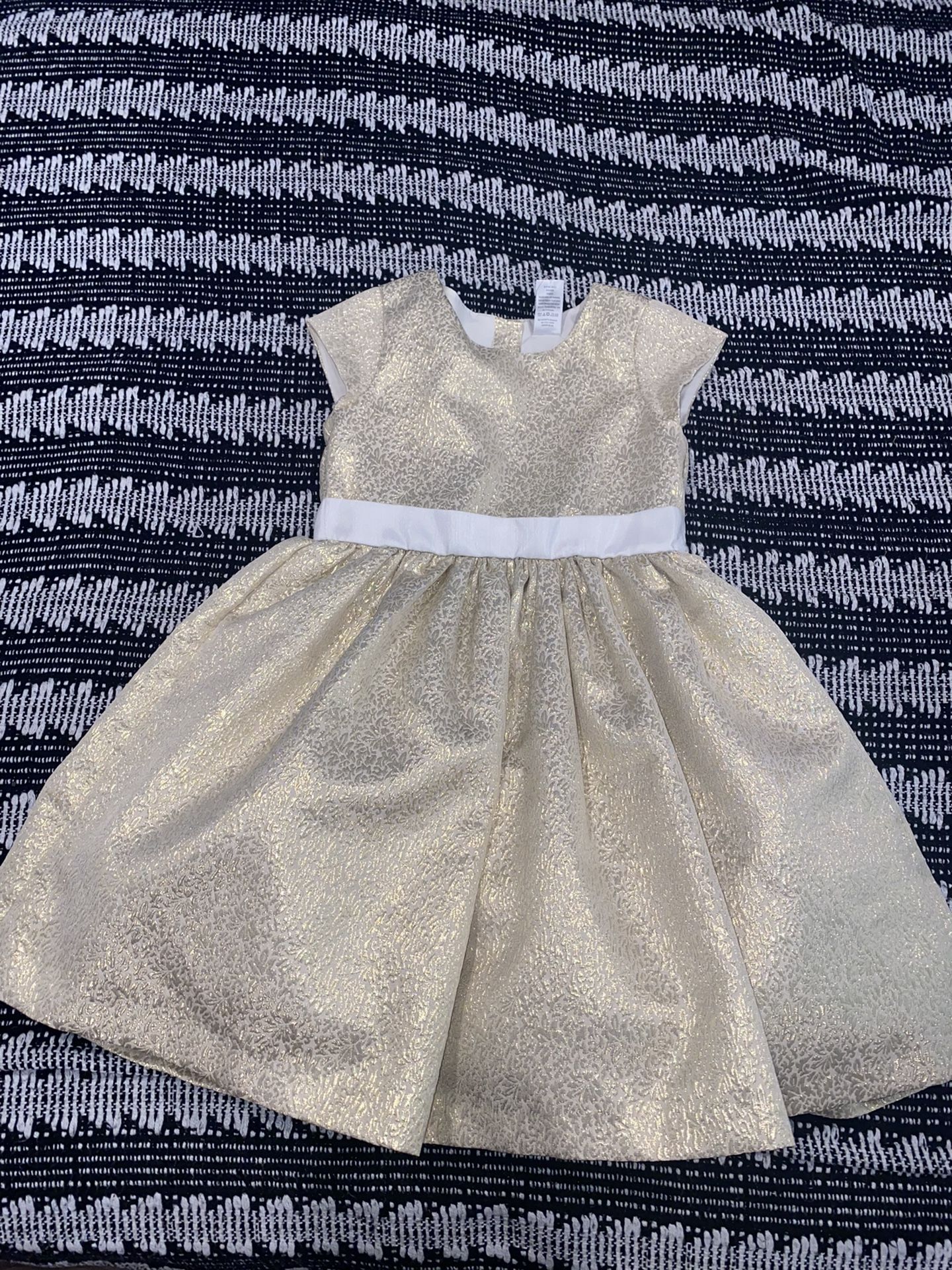 GYMBOREE  GOLD Shimmer Dress Holiday Girls 