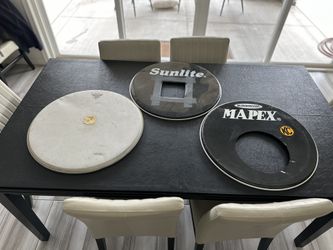 Three 22 Kick Drum Heads
