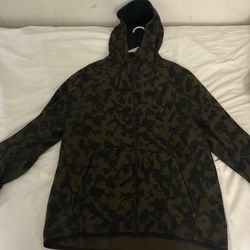 Green And black camo Nike Tech Hoodie