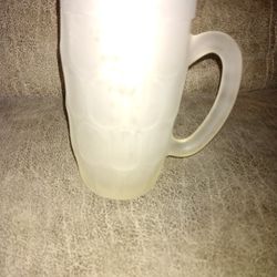 Frosted Beer Mug With Handle. Made In France.