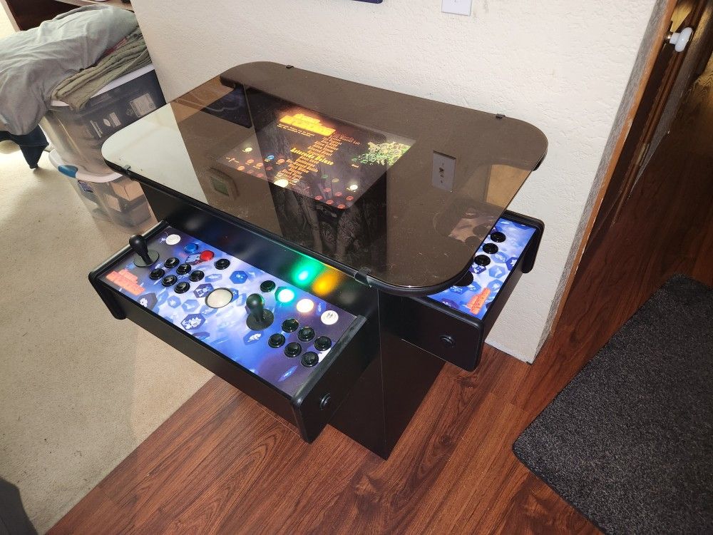 4 Player Tabletop Arcade And Music Jukebox With 500 Games
