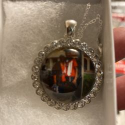 Personalized Picture Rinestone Pendant