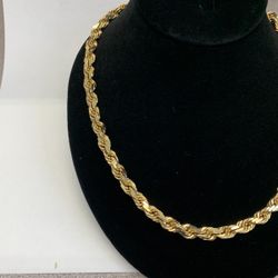 FLAWLESS 14K ROPE NECKLACE 