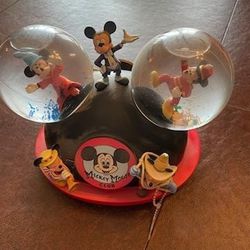 MICKEY MOUSE EARS HAT SNOW GLOBE