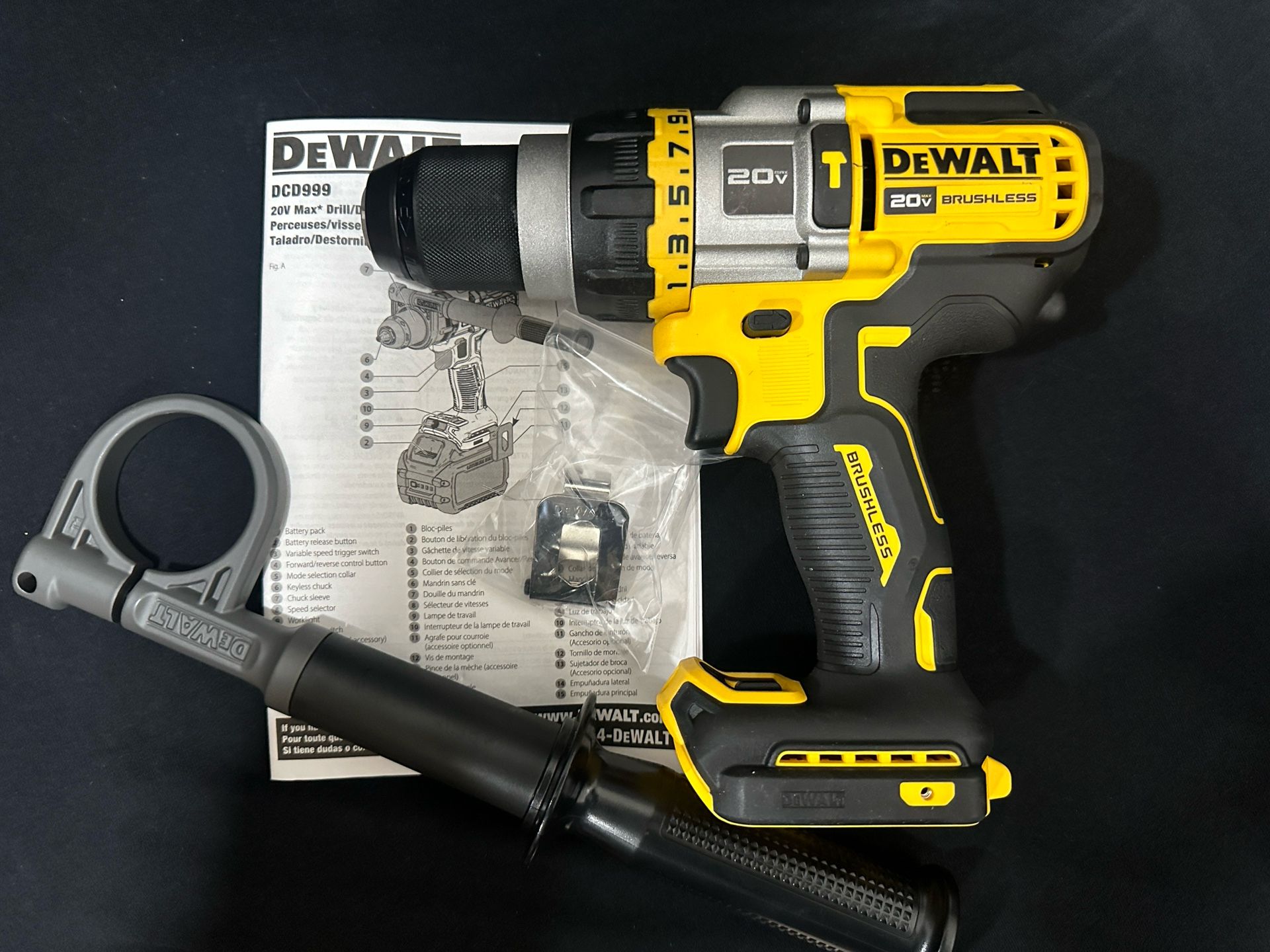 Dewalt 20v XR 1/2” Hammer Drill / Driver (DCD999)