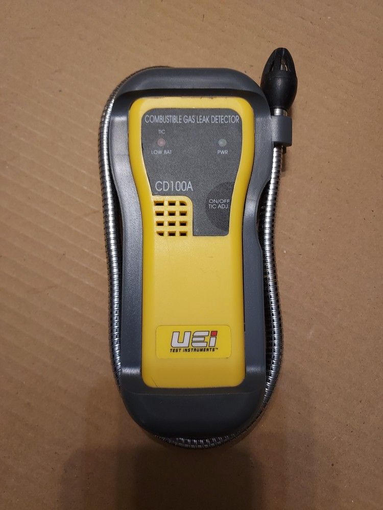 Combustible gas leak detector.