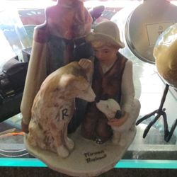 Norman Rockwell Friends in Need Figurine NR-13 by Dave Grossman Designs 1974