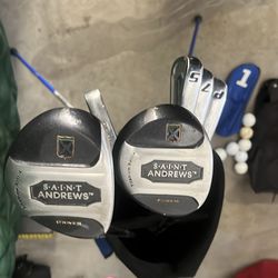 St Andrew’s Fairway Titanium Golf bag and clubs