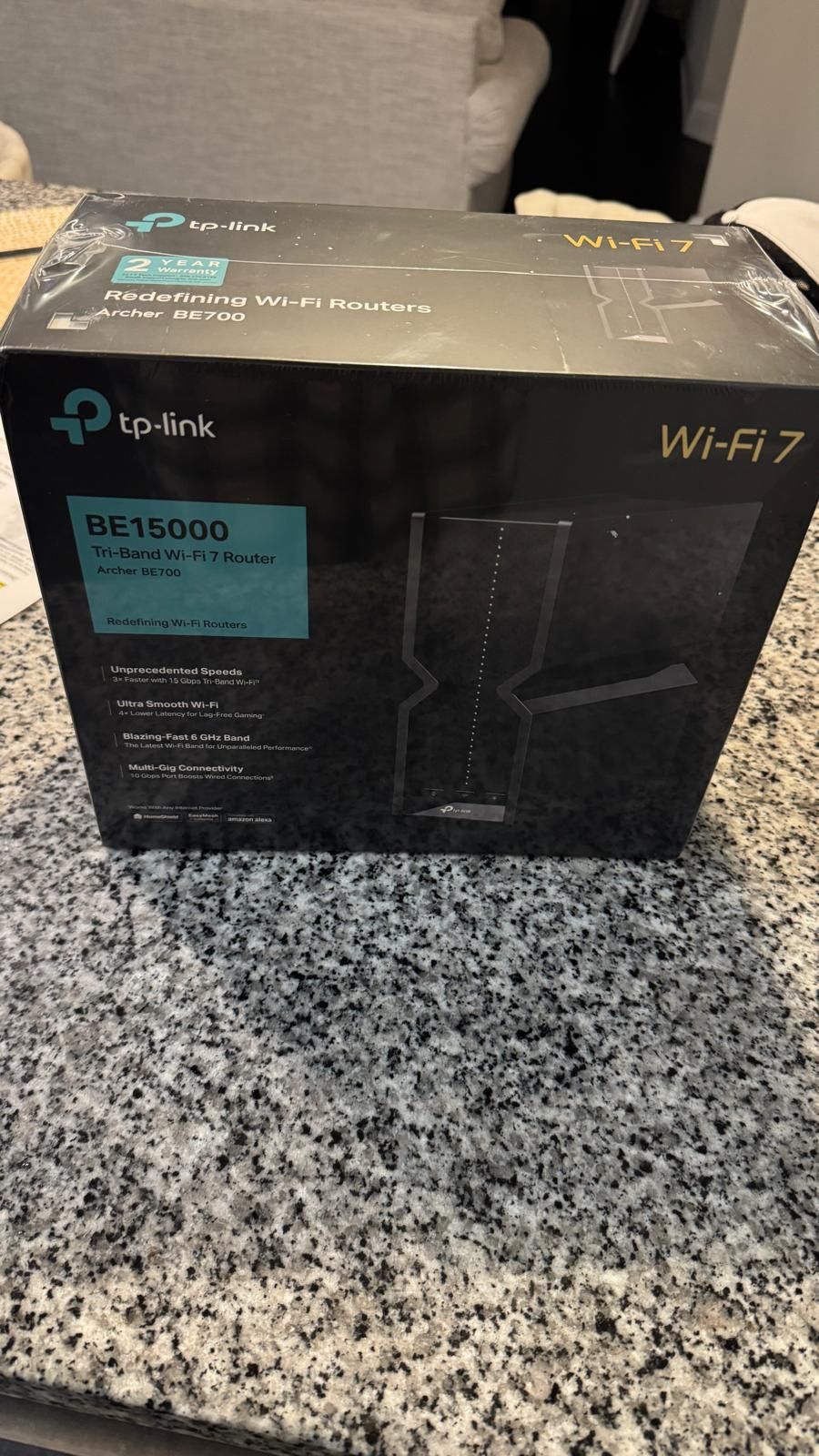 TP-Link Archer BE700 WiFi 7 Router (Tri-Band BE15000) – New, Ultra-Fast for Gaming/Streaming 