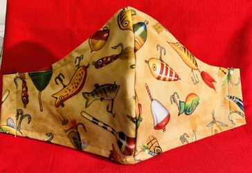 Fishing lures theme mask