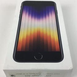NEW Sealed Verizon Apple iPhone SE3 64GB Black Prepaid Smartphone 