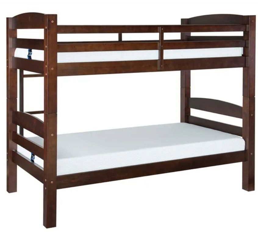 Bunk Bed Along With Memory Foam Mattress