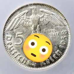 1938 Germany 5 Marks Silver Coin ICG MS 60