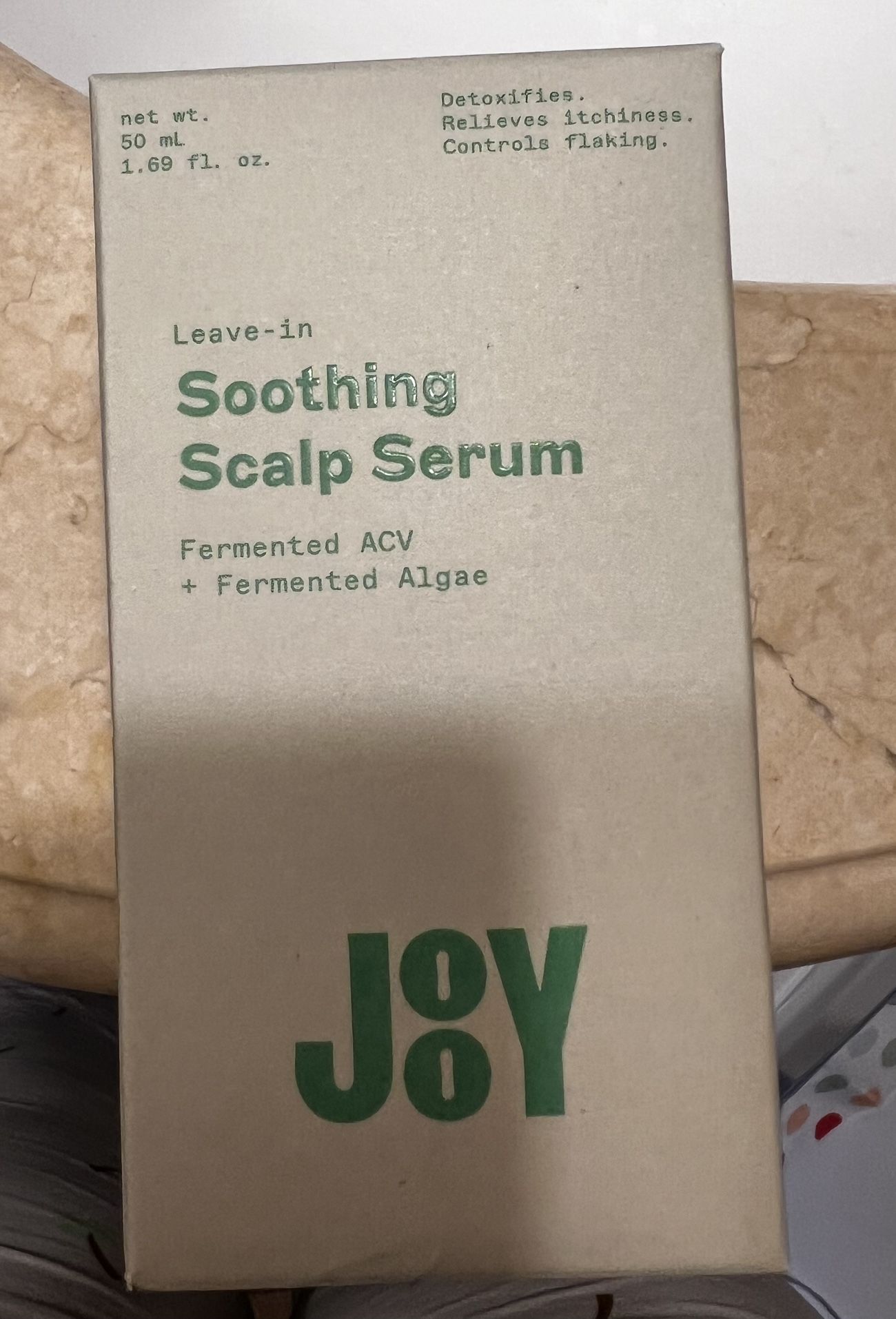 JooY Soothing Scalp Serum, a leave-in treatment New